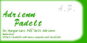 adrienn padelt business card